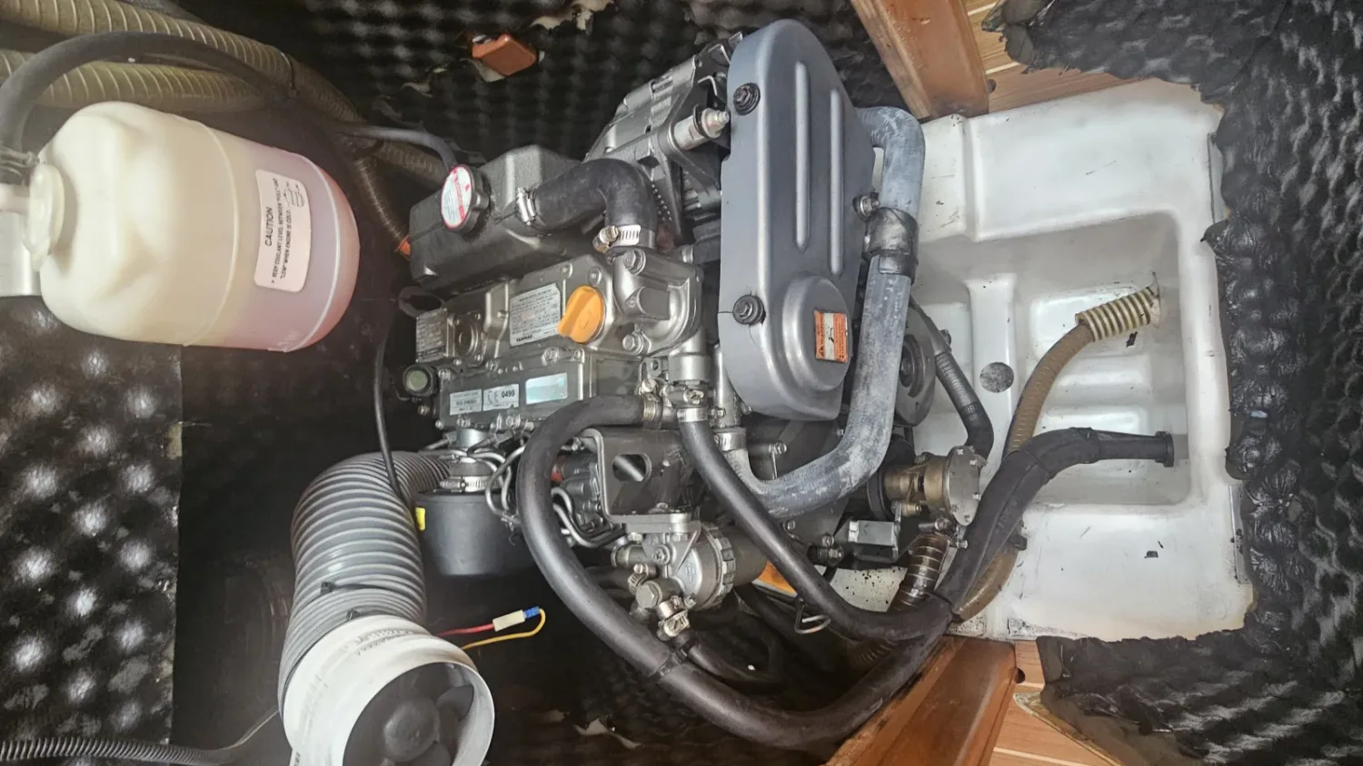 Generator set in the engine room